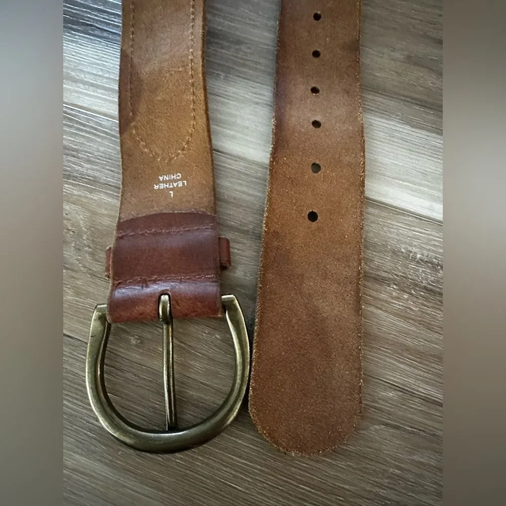 Express Boho Leather Laser Cut Belt